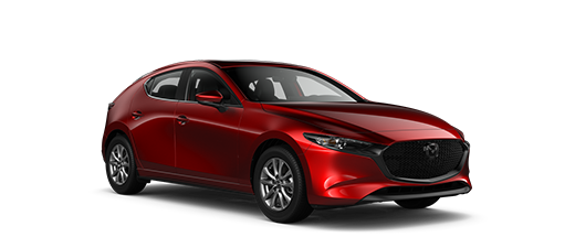 Mazda3 berline compacte rouge vibrant