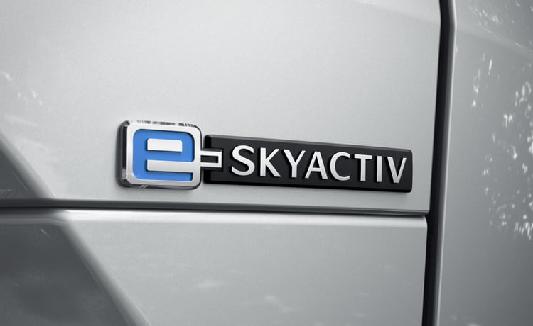 e-Skyactiv badge on Mazda 