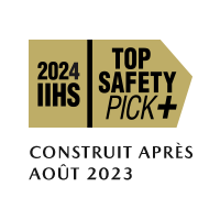 Prix TOP SAFETY PICK+ (meilleur choix en matière de sécurité) de l’IIHS