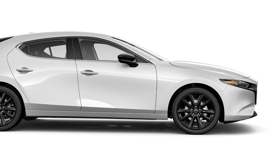 Mazda3 Sport passenger’s side profile. 