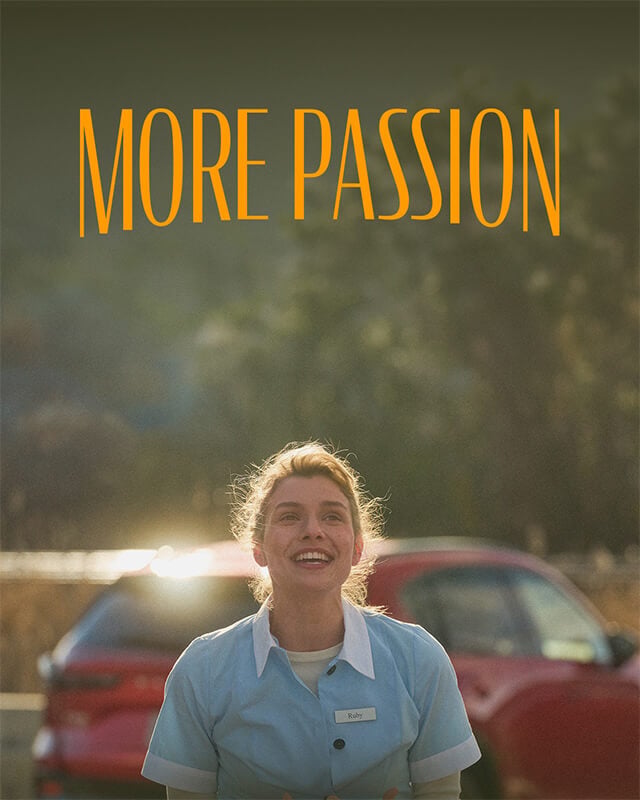 Woman smiling with a blurred Mazda CX-5 in the background.