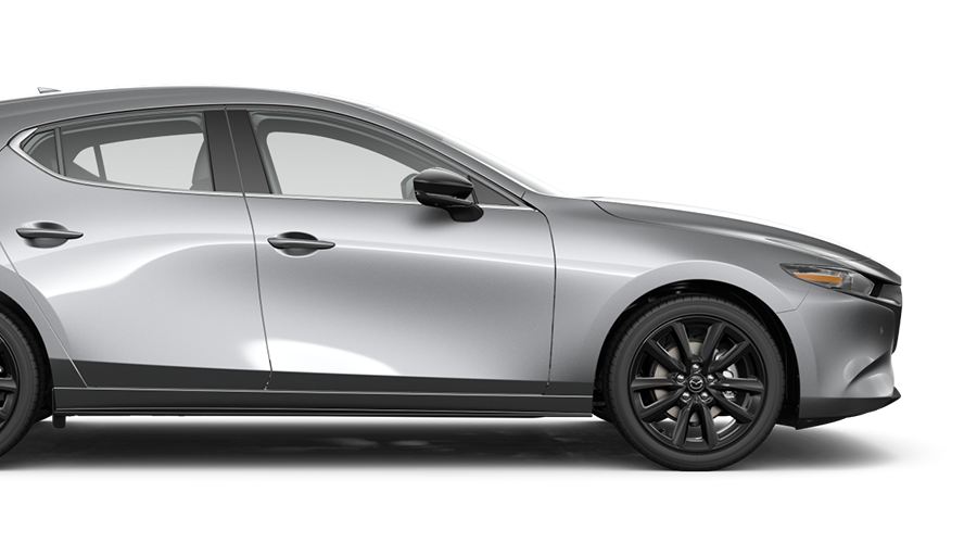 Mazda3 Sport passenger’s side profile.